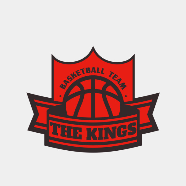 The Kings Basketball team Logo Template Thumbnail
