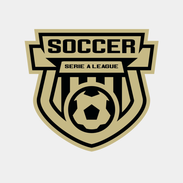 Serie a league soccer logo template Thumbnail