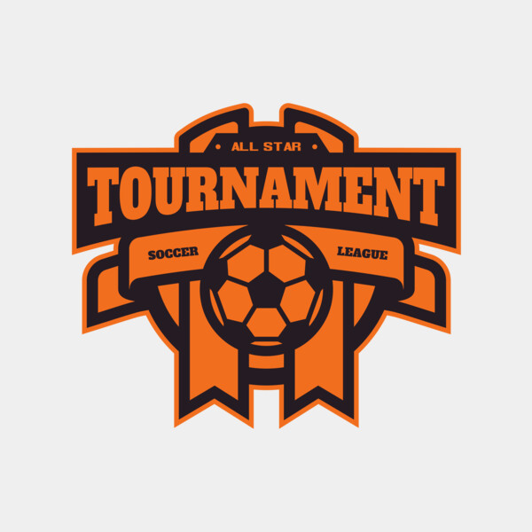 Tournament Soccer league logo template Thumbnail
