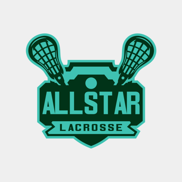 All stars Lacrosse Logo Template Thumbnail