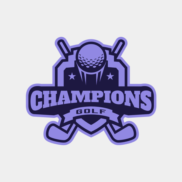 Champions Golf logo template Thumbnail