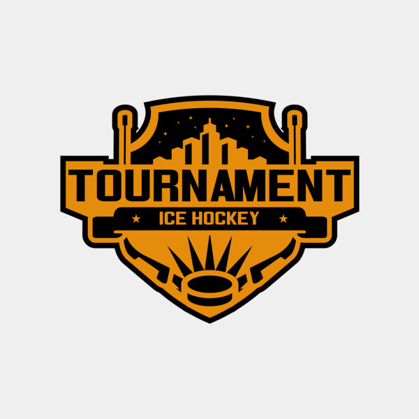 Tournament Ice Hockey logo template 02 Thumbnail