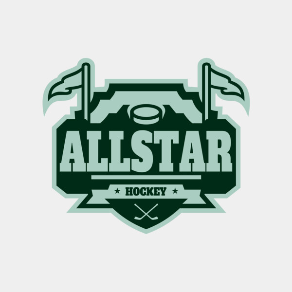 All Star Hockey Tournament logo template 02 Thumbnail