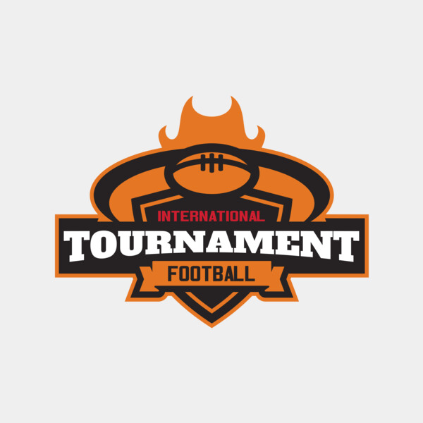Tournament International Football logo template Thumbnail