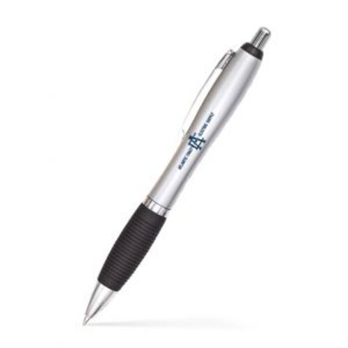 Retractable  Silver Click Pen  Thumbnail